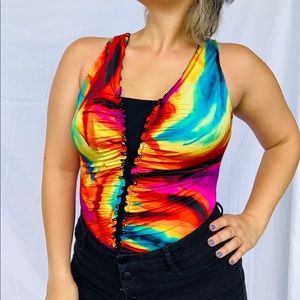 Multicolor One Piece Swimsuit 🌅